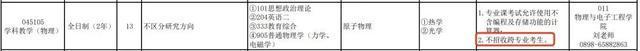 九游会多校明确：部分专业限制跨专业考研(图12)